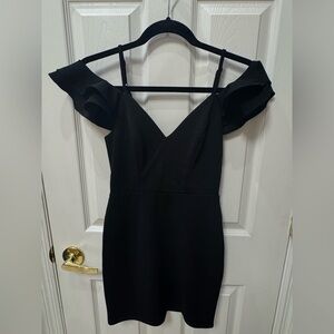Elegant Black Strapless Dress